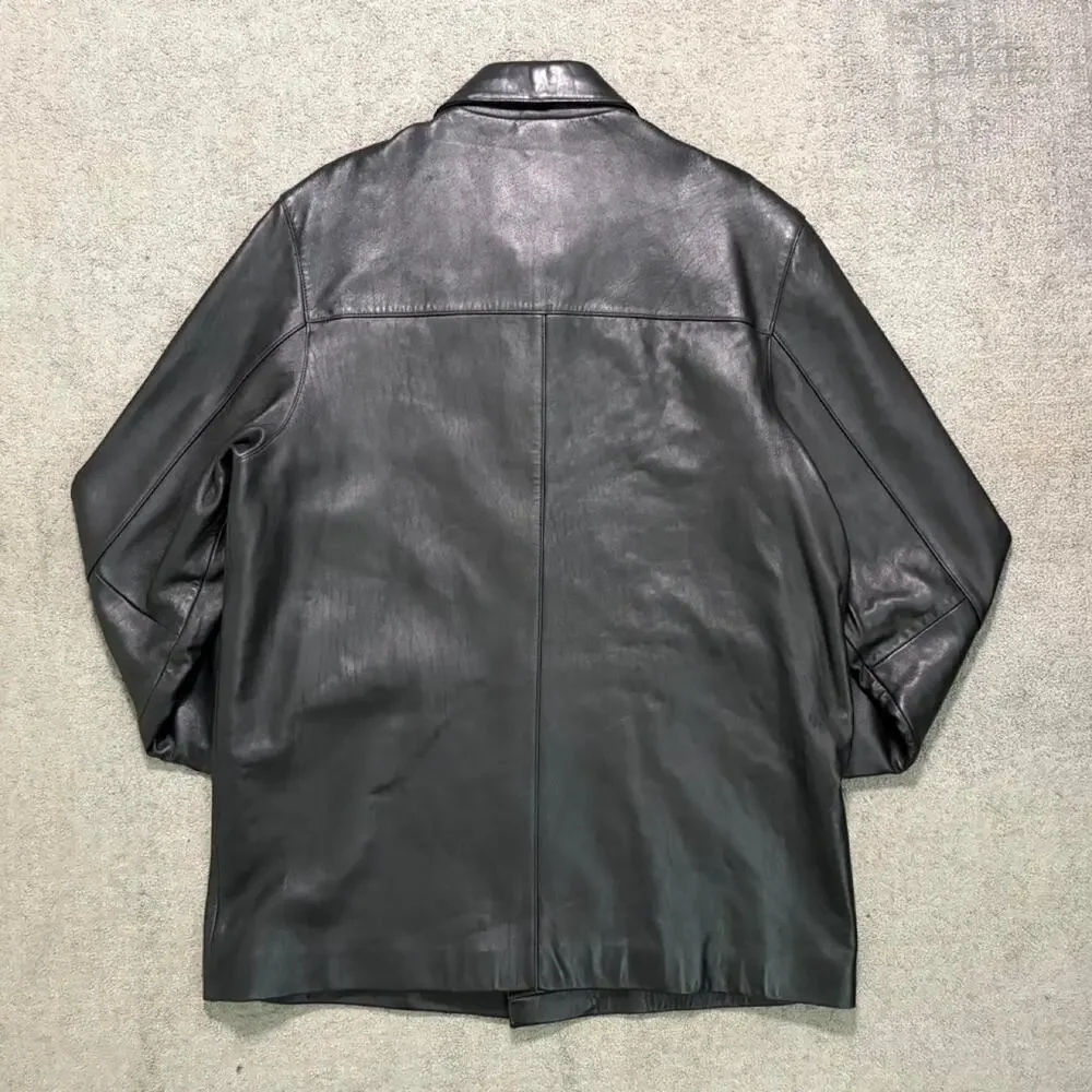 Adler vintage black leather jacket
